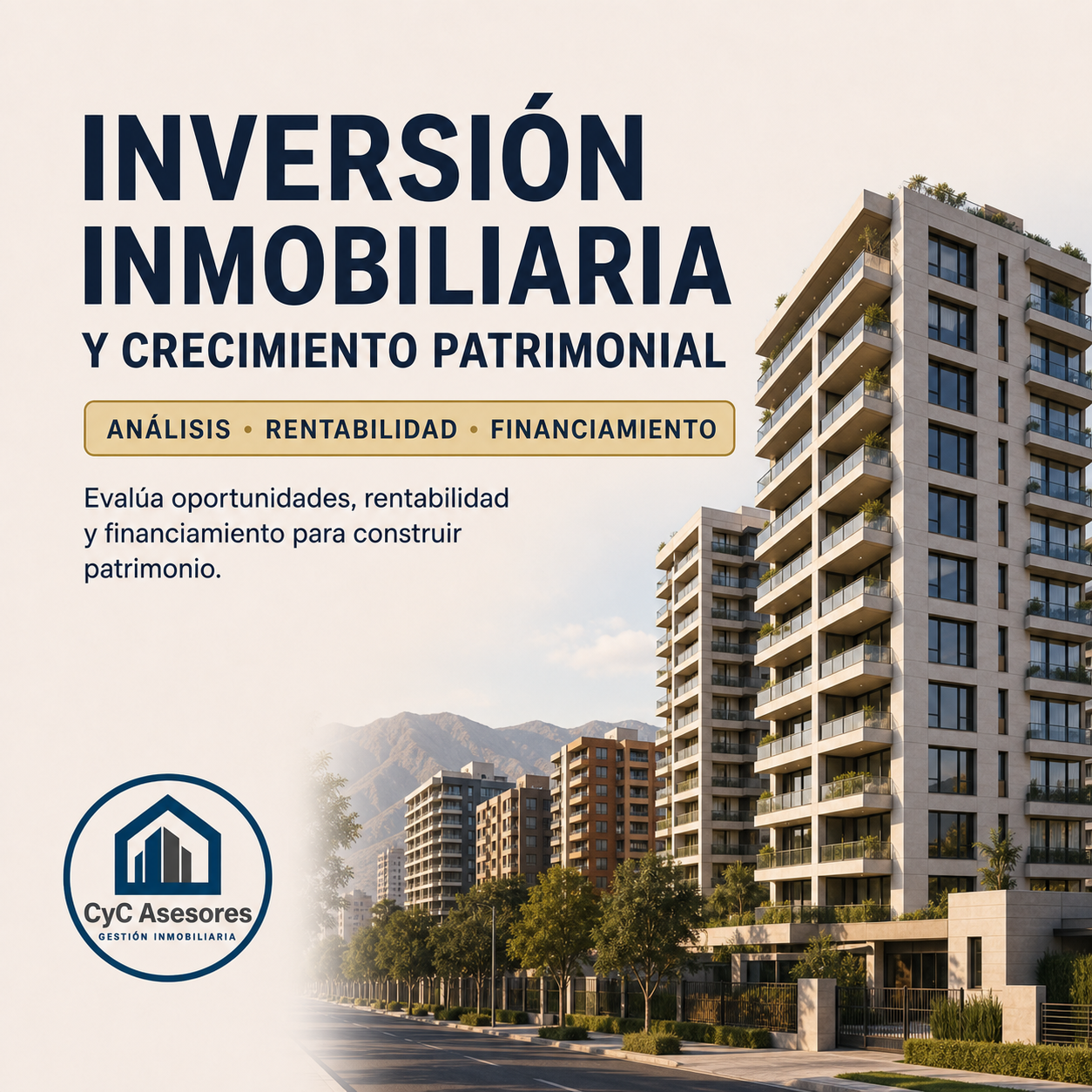 Curso Inversión Inmobiliaria y Crecimiento Patrimonial de CyC Asesores